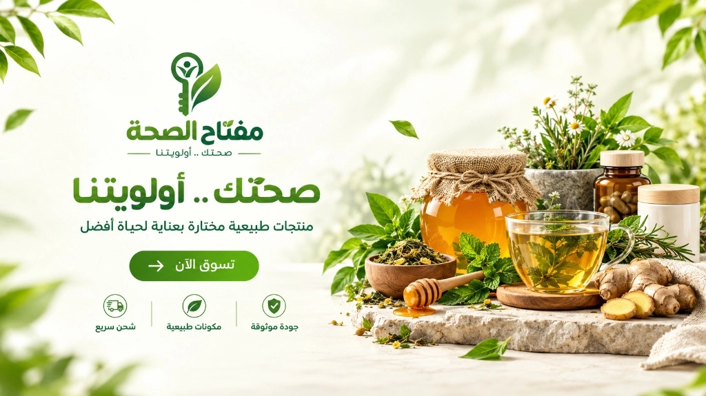 مفتاح الصحة - صحتك .. أولويتنا - منتجات طبيعية لحياة أكثر صحة وتوازناً